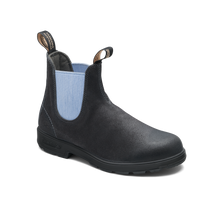 Blundstone 2209 Original Steel Grey Waxy Suede with Pale Denim Elastic