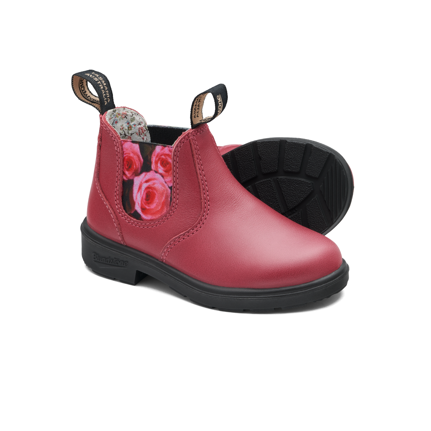 Blundstone 2251 Kids Mauve with Pink Rose Elastic pair