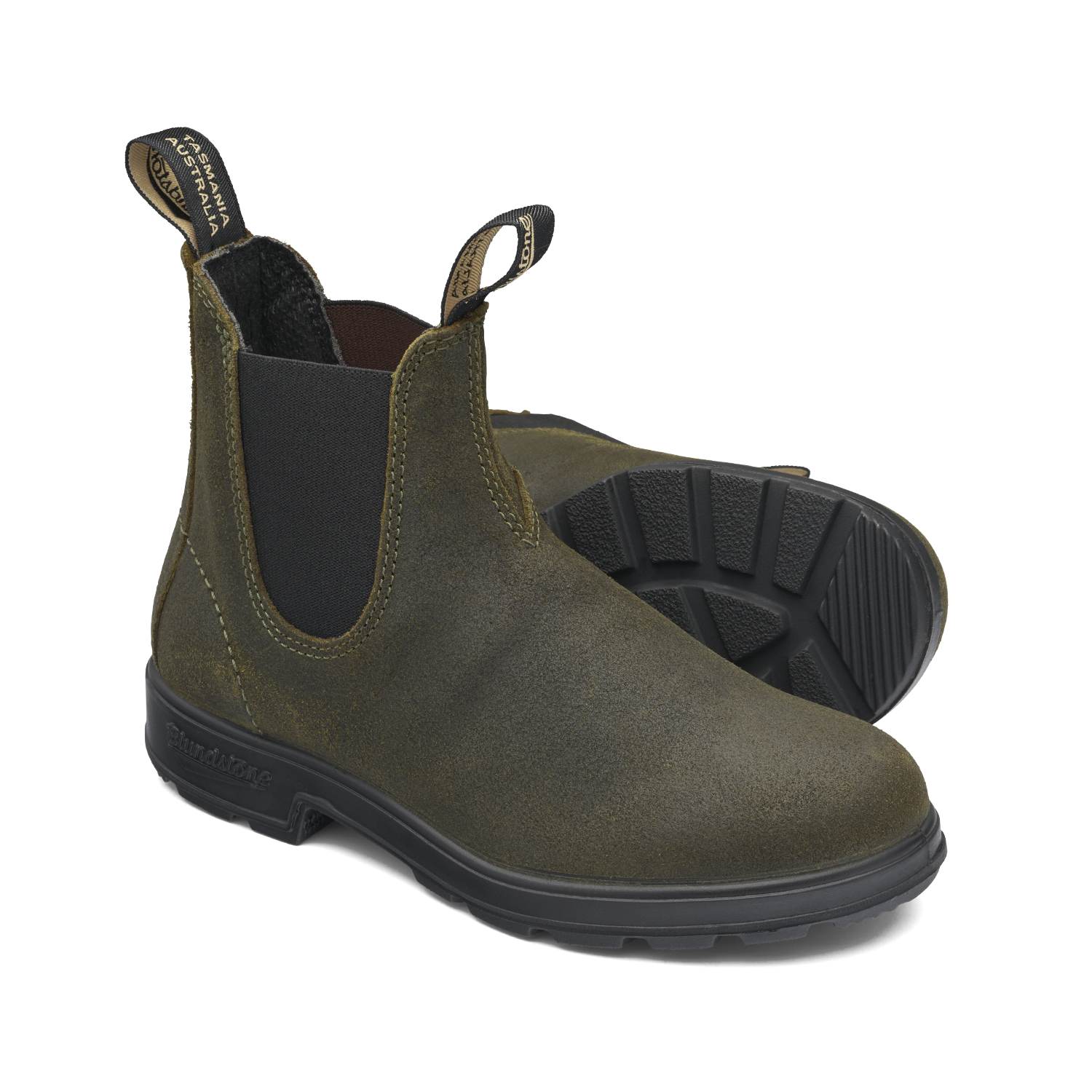 Blundstone 1615 Original Dark Olive Waxed Suede