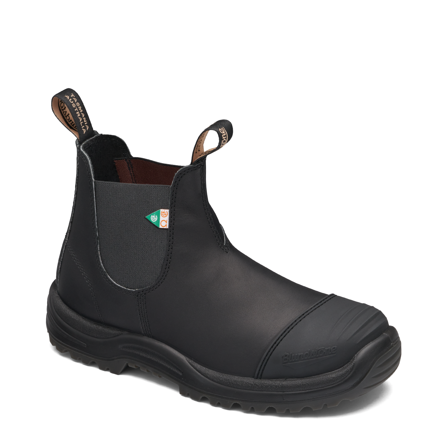 Blundstone 168 Work & Safety Boot Rubber Toe Cap Black