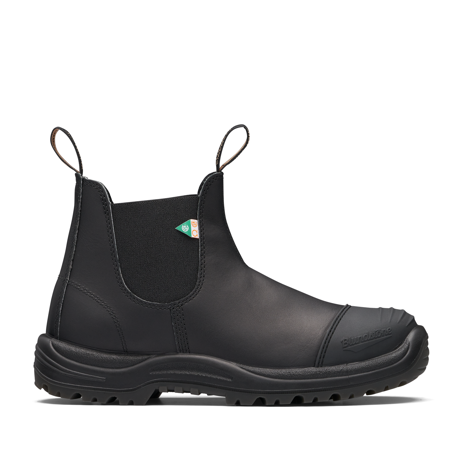 Blundstone 168 Work & Safety Boot Rubber Toe Cap Black