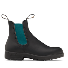 Botte montante Blundstone 2320 pour femme - Noir avec élastique vert