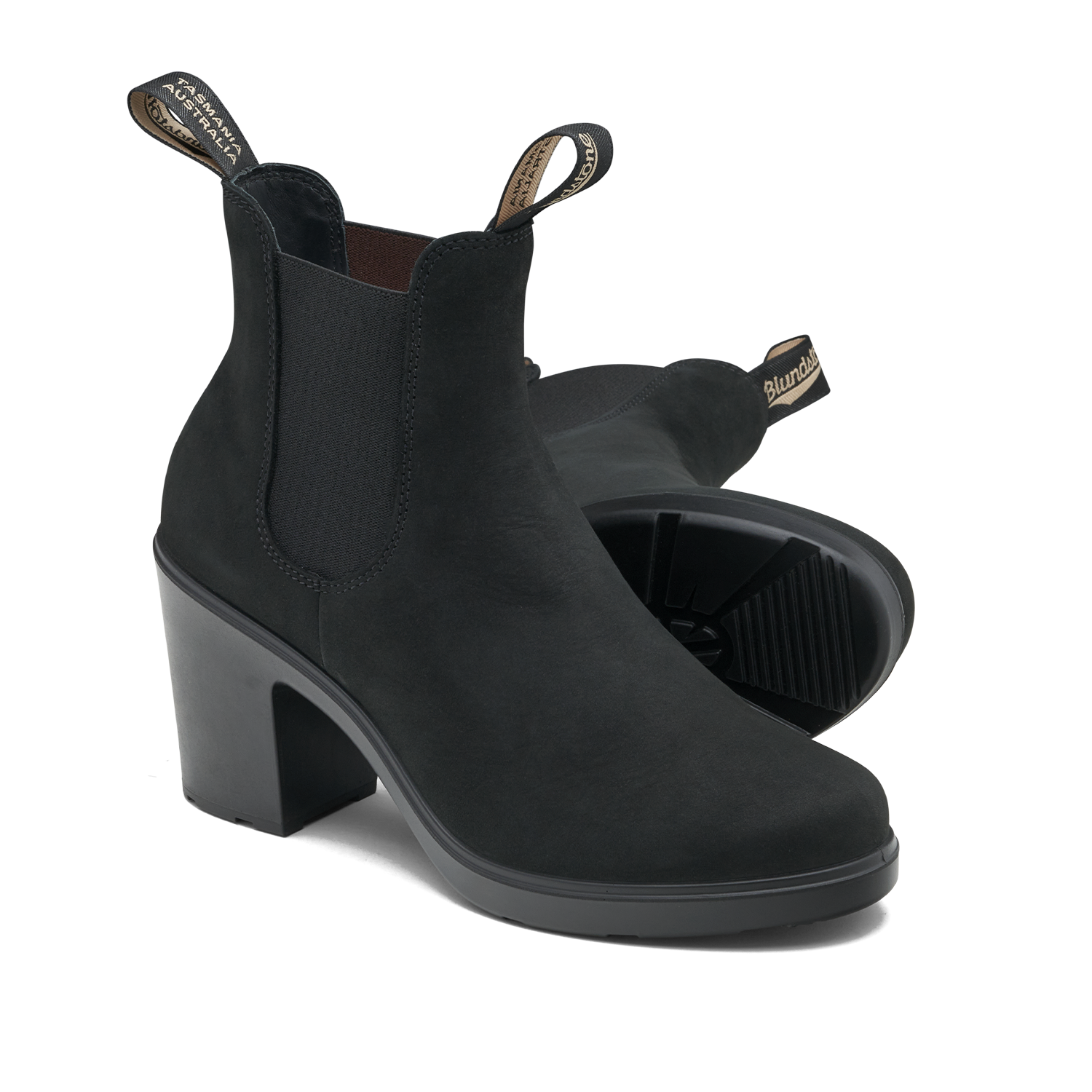 Blundstone 2460 Women's Series High Heel Black Nubuck