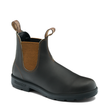 Blundstone 2501 Originales Noir avec élastique arc-en-ciel et piqûres contrastantes