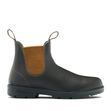 Blundstone 2501 Originales Noir avec élastique arc-en-ciel et piqûres contrastantes
