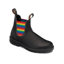 Blundstone 2105 Original Black with Rainbow Elastic and Contrast Stitching