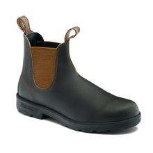 Blundstone 2501 Originale Noir avec élastique arc-en-ciel et piqûres contrastantes