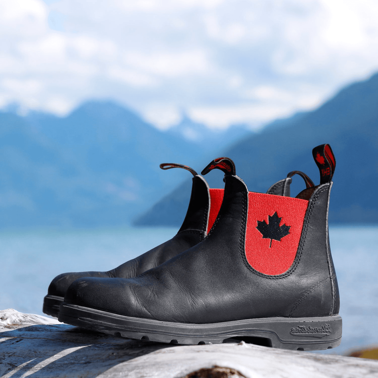 Blundstone 1474 Classics Eh! Boot Black with Red Elastic Australian