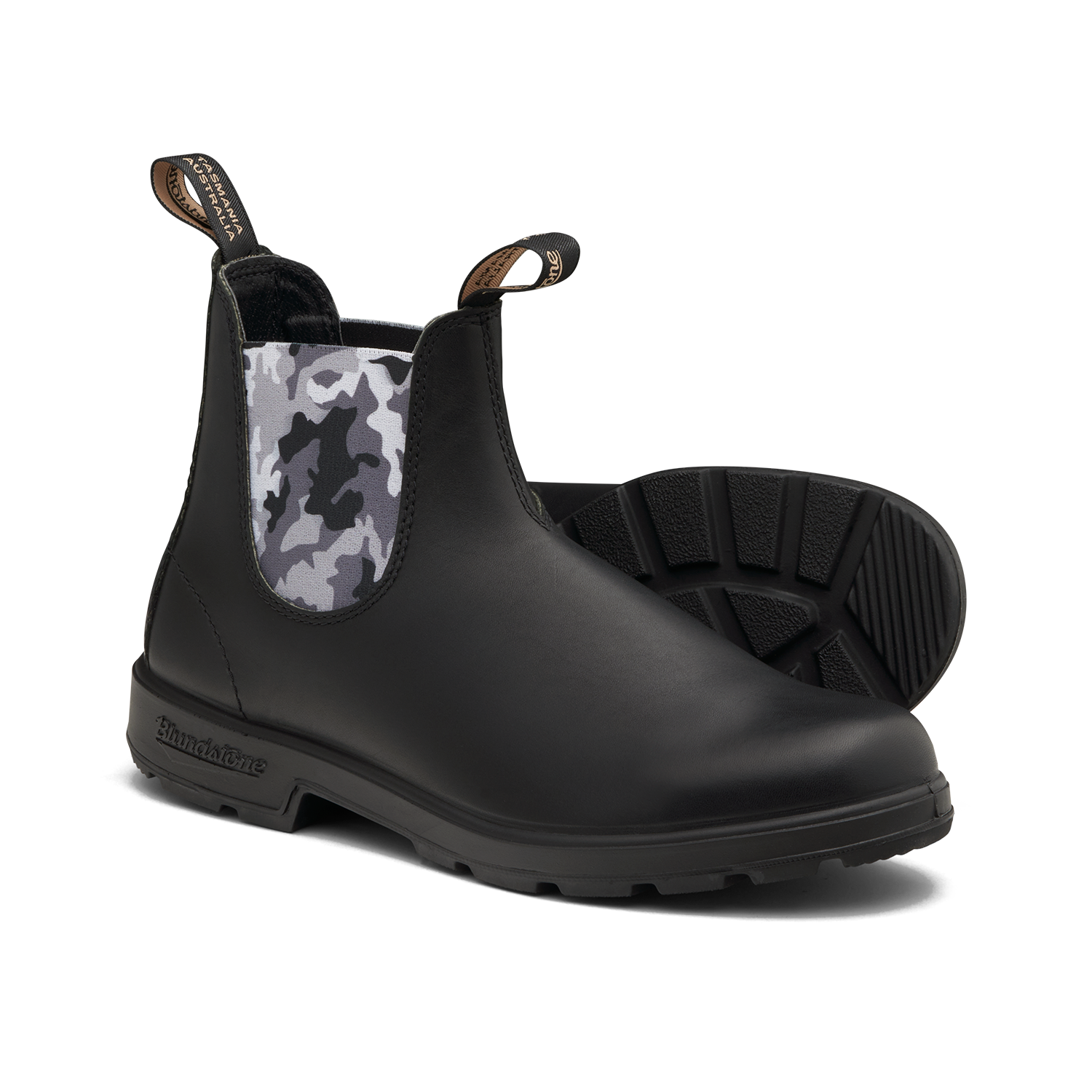 Blundstone 2302 Original Black with Grey Camo Elastic