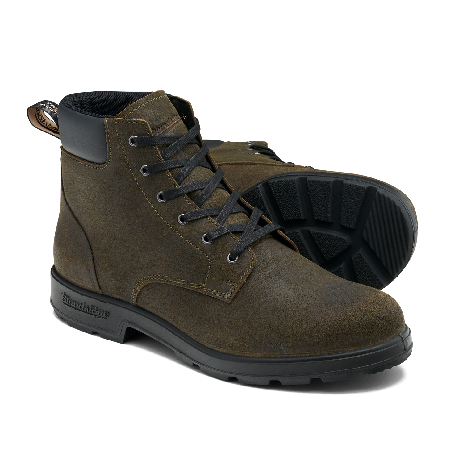 Blundstone 2425 Original Lace Up Dark Olive Waxed Suede