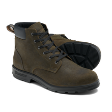Blundstone 2425 Original Lace Up Dark Olive Waxed Suede