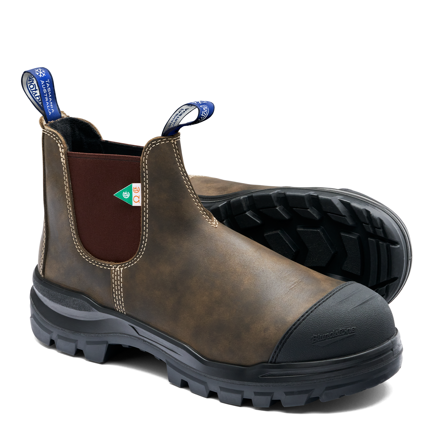 Blundstone #9302 Work & Safety Boot Thermal RotoFlex Waxy Rustic Brown