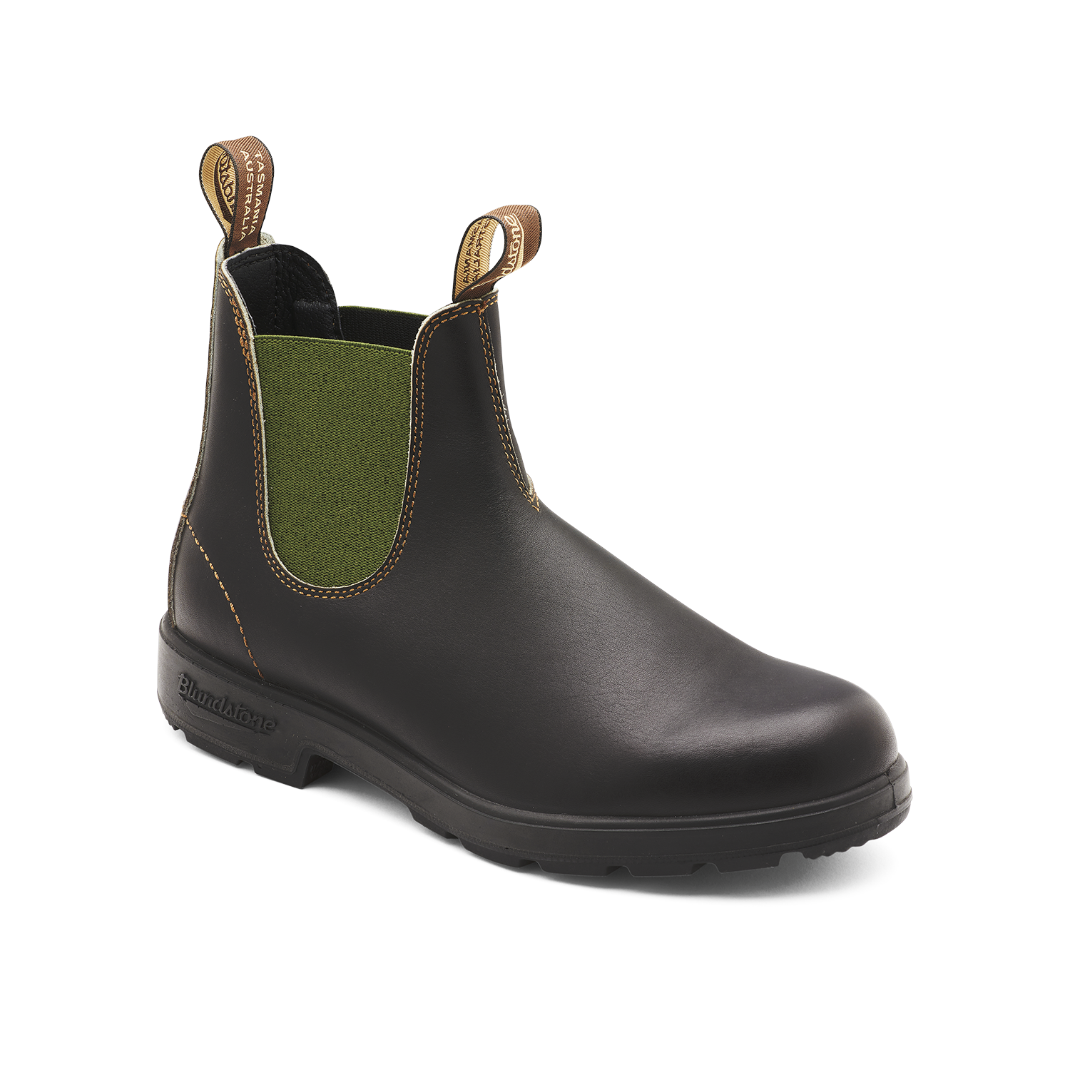 Blundstone 519 Original Brown with Olive Elastic