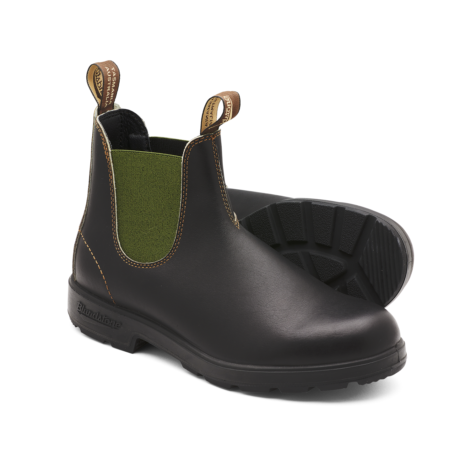 Blundstone 519 Original Brown with Olive Elastic