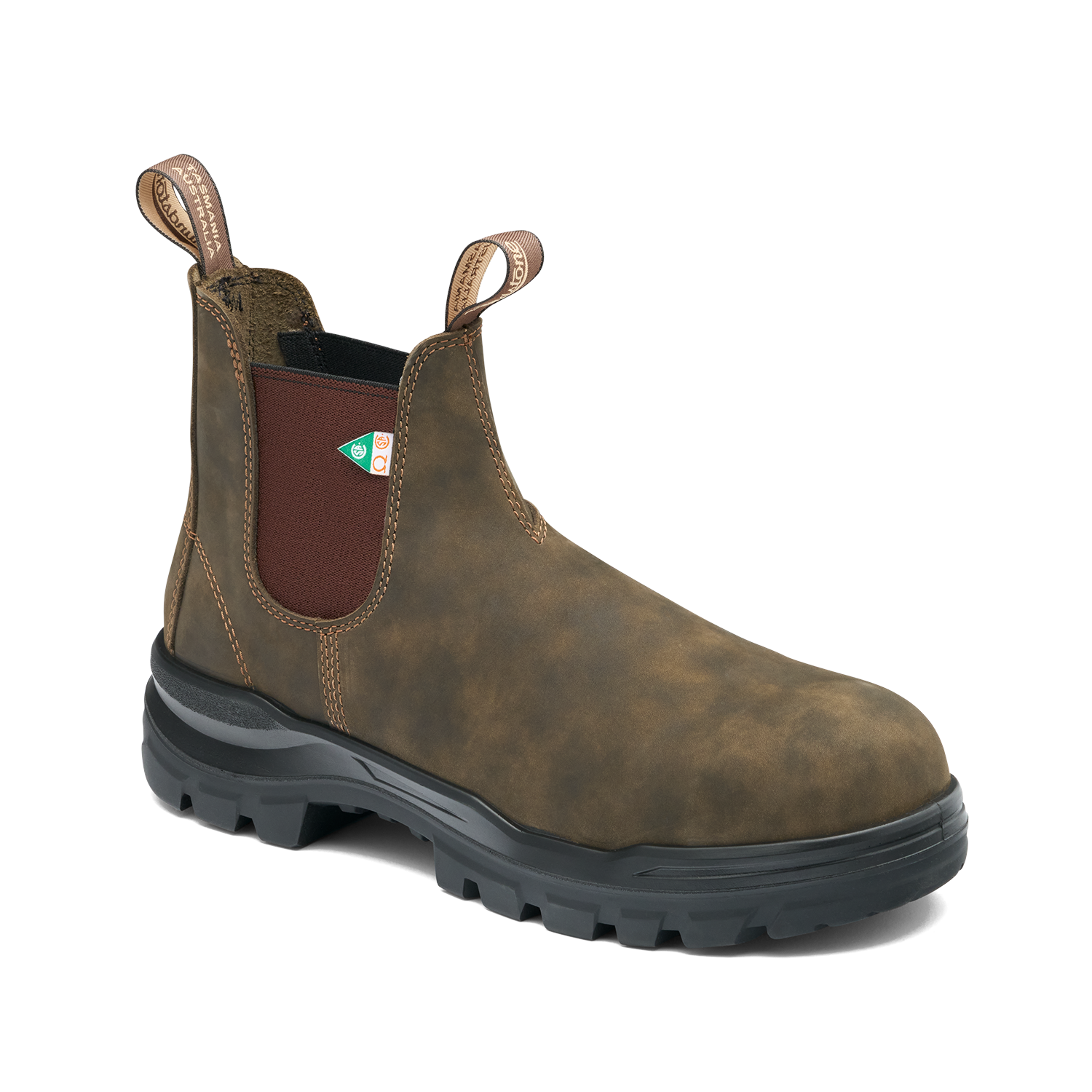 Blundstone #8302 Work & Safety Boot RotoFlex Black Rustic Brown