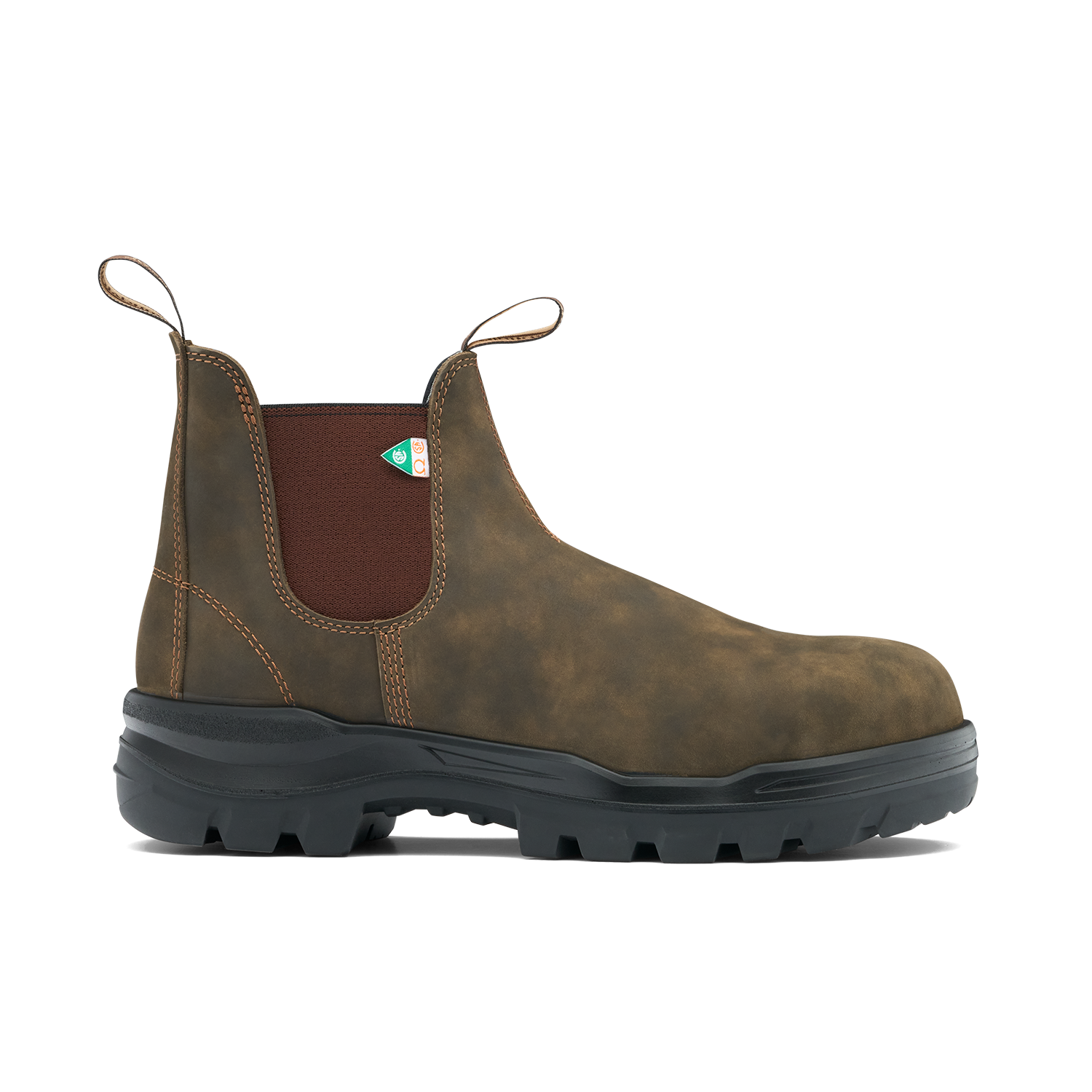 Blundstone #8302 Work & Safety Boot RotoFlex Black Rustic Brown