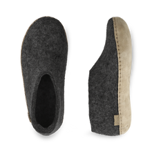 Glerups Shoe Charcoal - Leather Sole