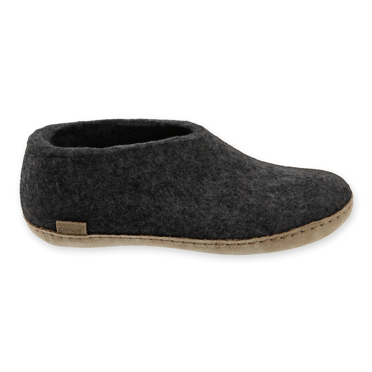 Glerups Shoe Charcoal - Leather Sole