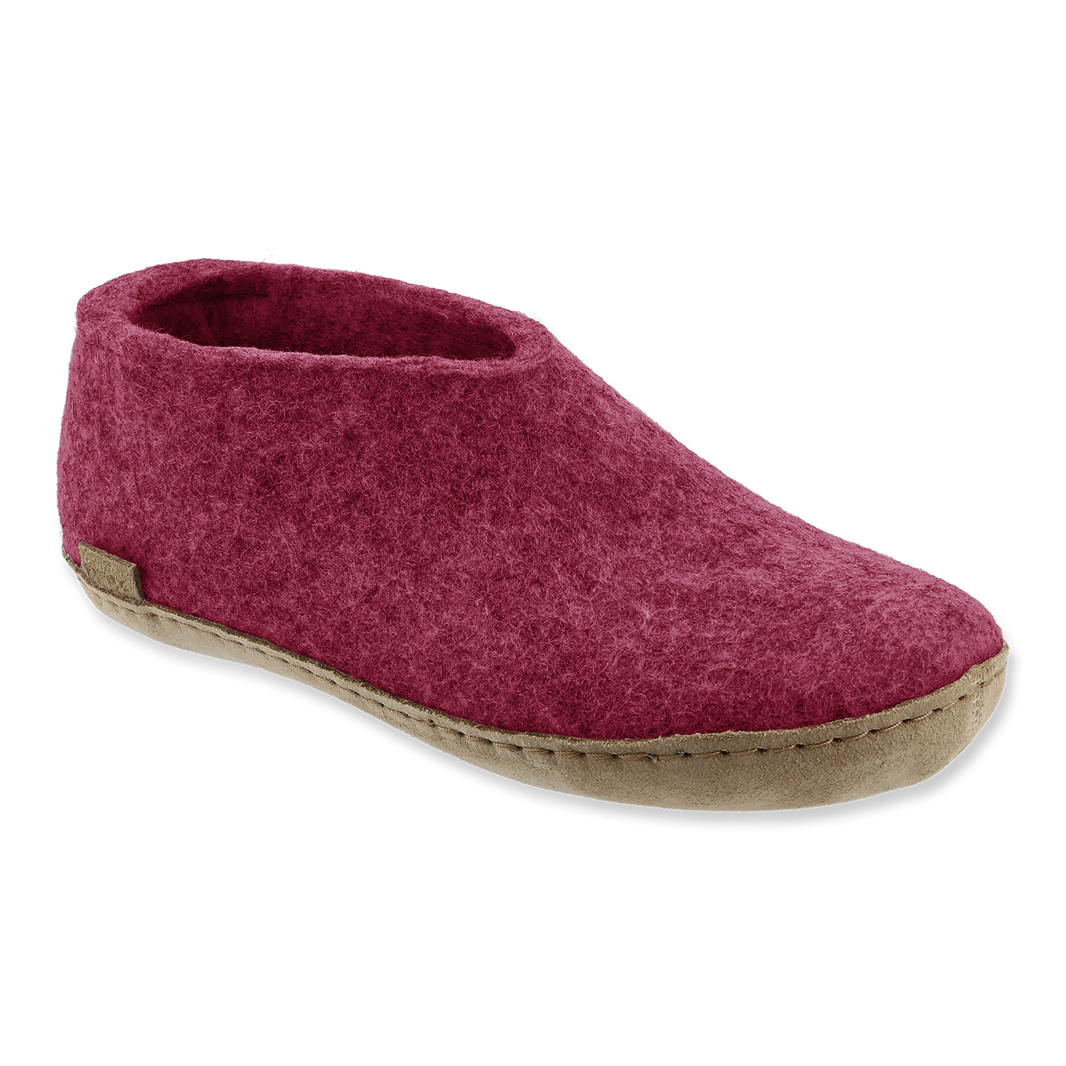 Glerups Shoe Cranberry - Leather Sole