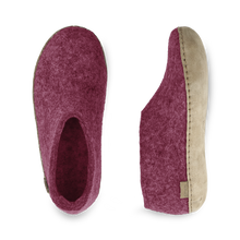 Glerups Shoe Cranberry - Leather Sole