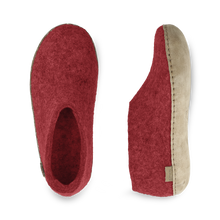 Glerups Shoe Red - Leather Sole