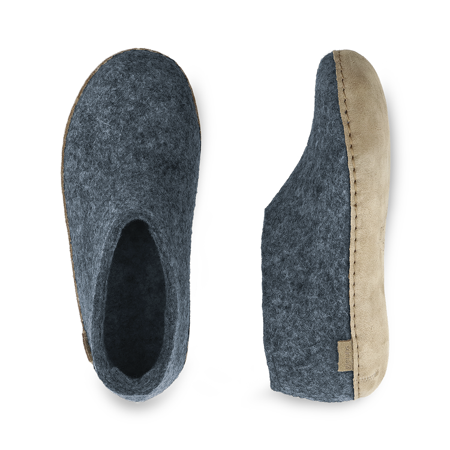 Glerups Shoe Denim - Leather Sole