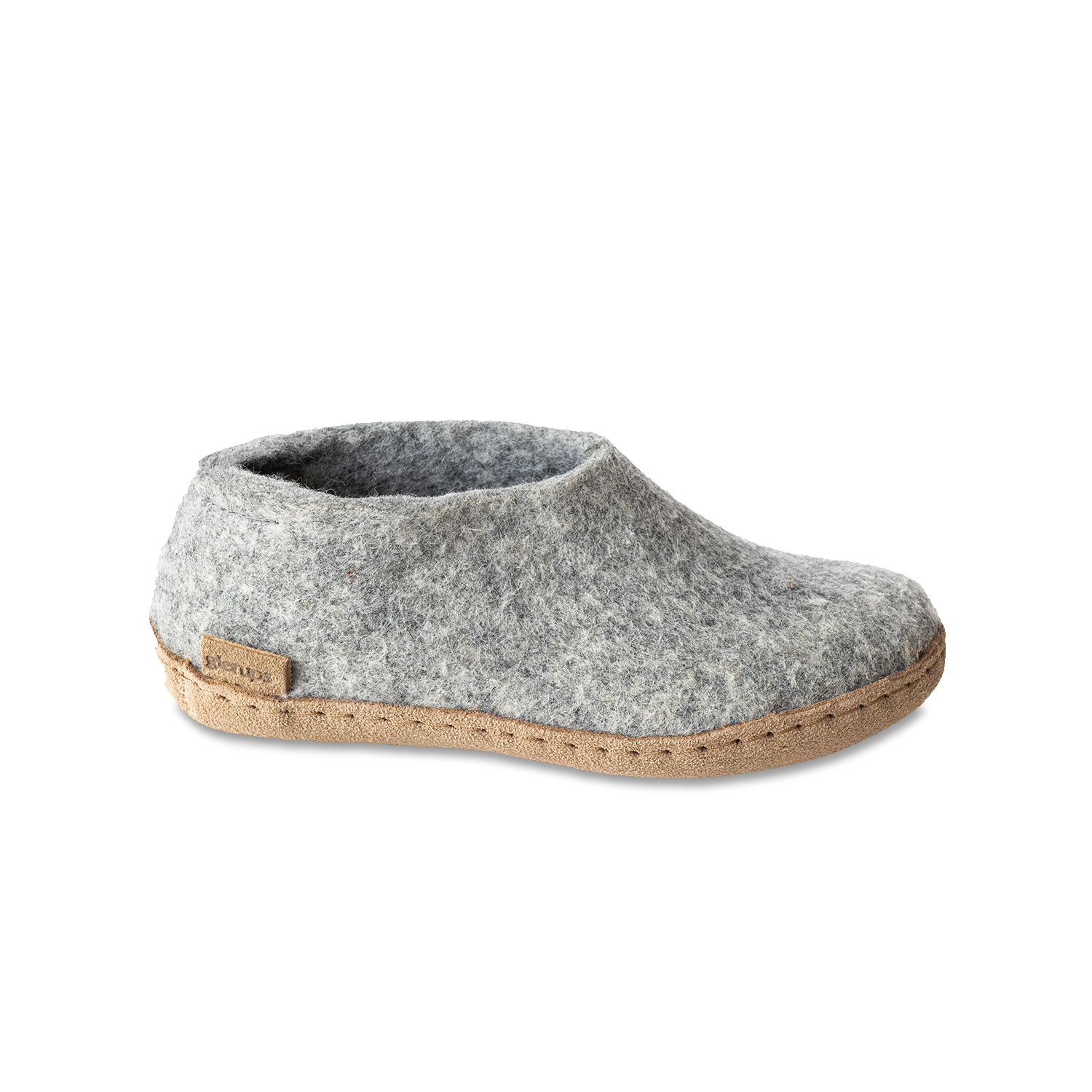 Glerups Shoe Junior Grey - Leather Sole