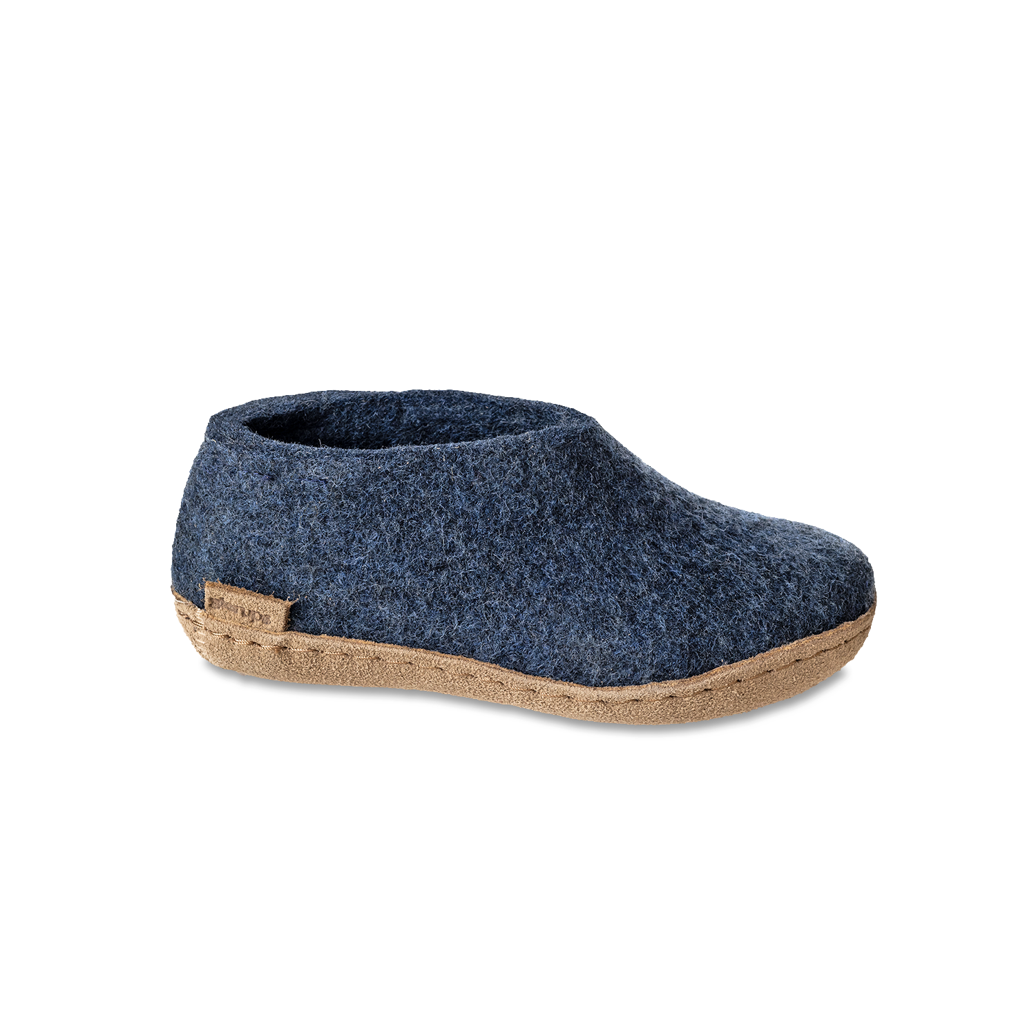 Glerups Shoe Junior Denim - Leather Sole