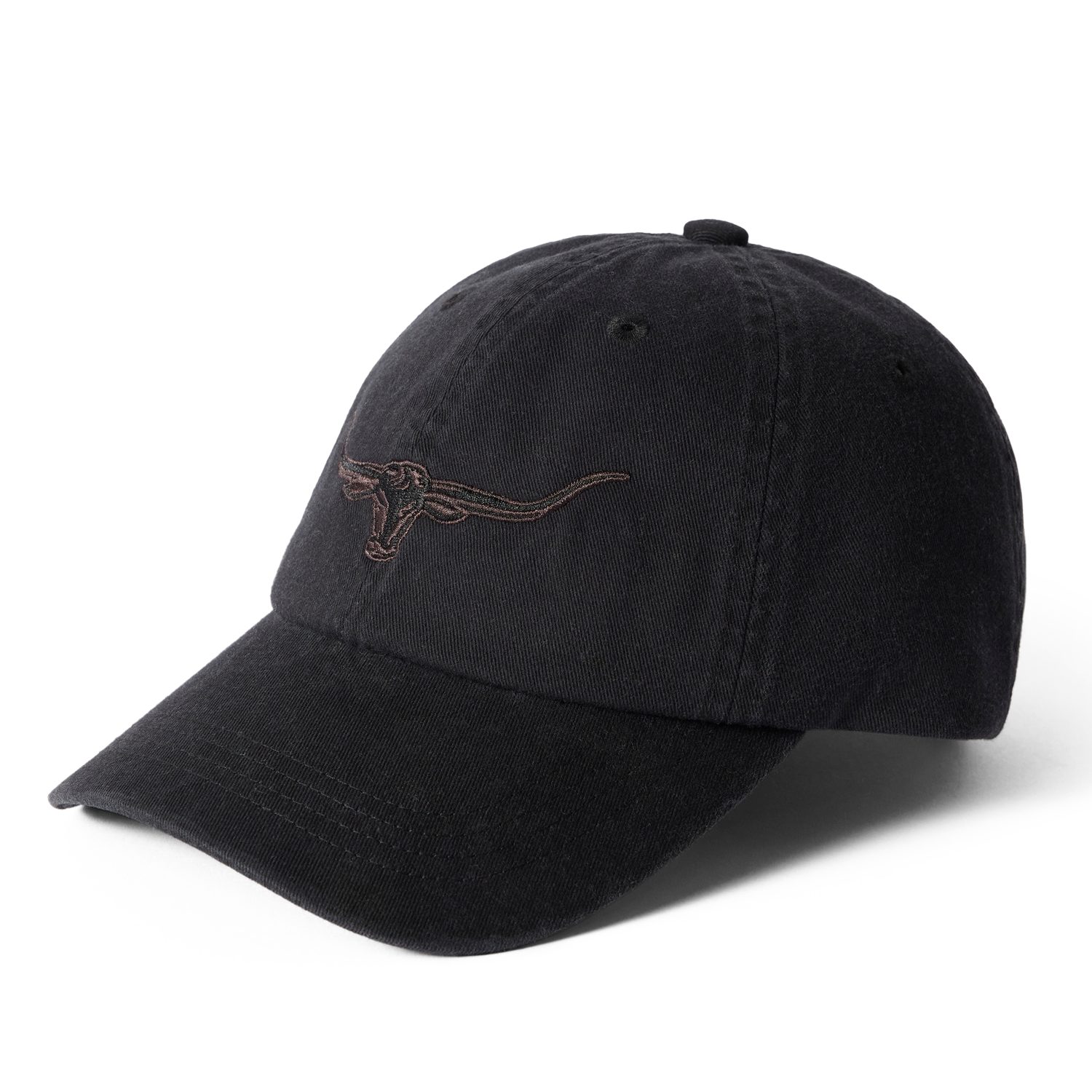 R.M. Williams Longhorn Twill Cap Black Wash