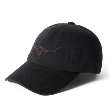 R.M. Williams Longhorn Twill Cap Black Wash