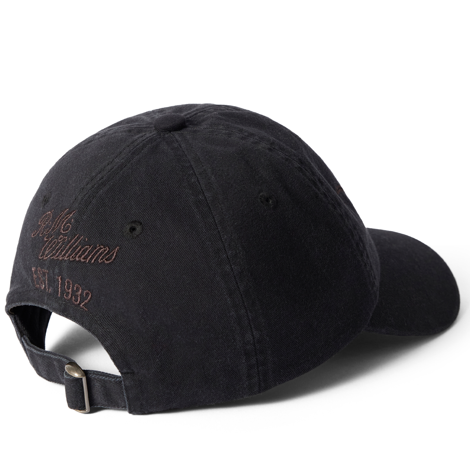R.M. Williams Longhorn Twill Cap Black Wash