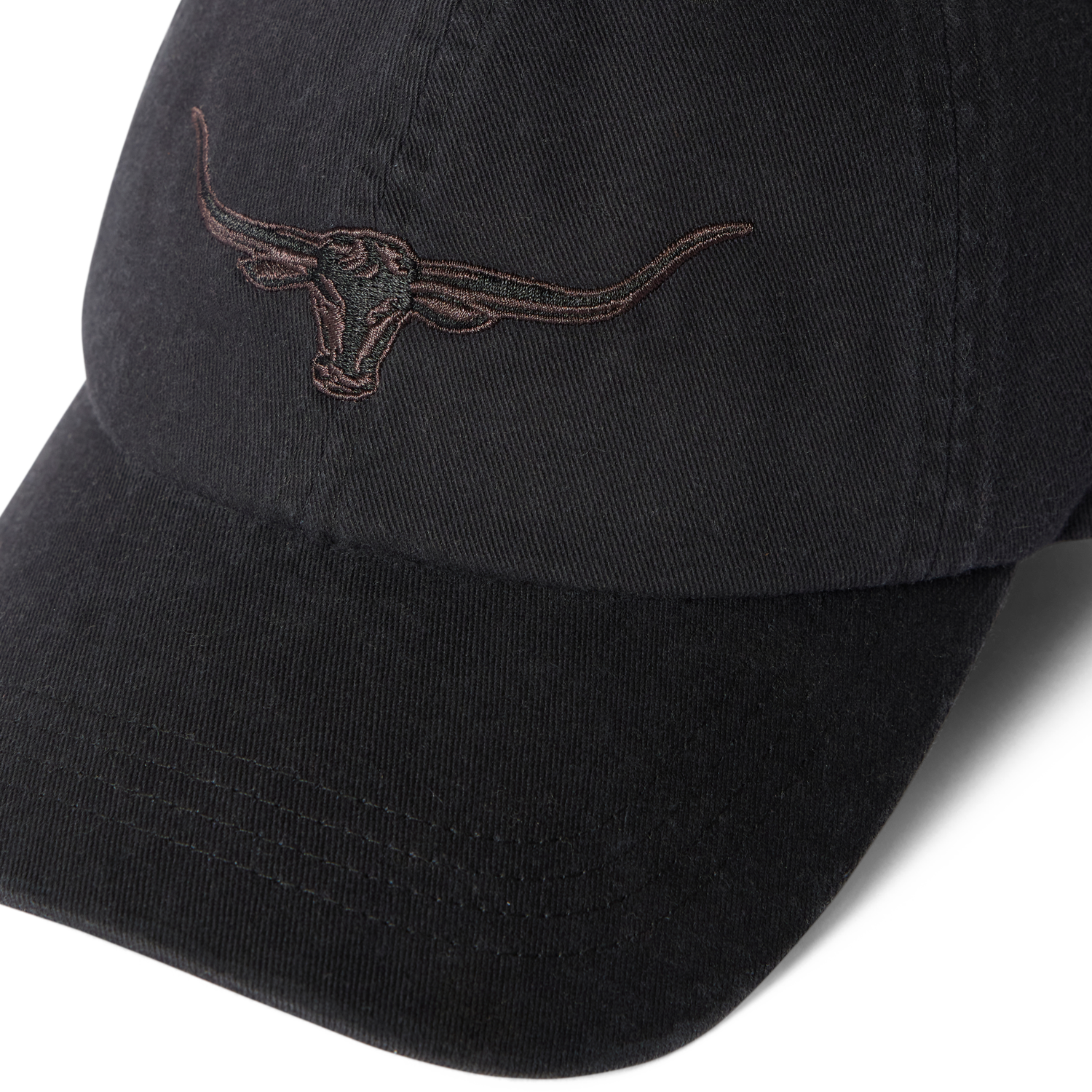 R.M. Williams Longhorn Twill Cap Black Wash