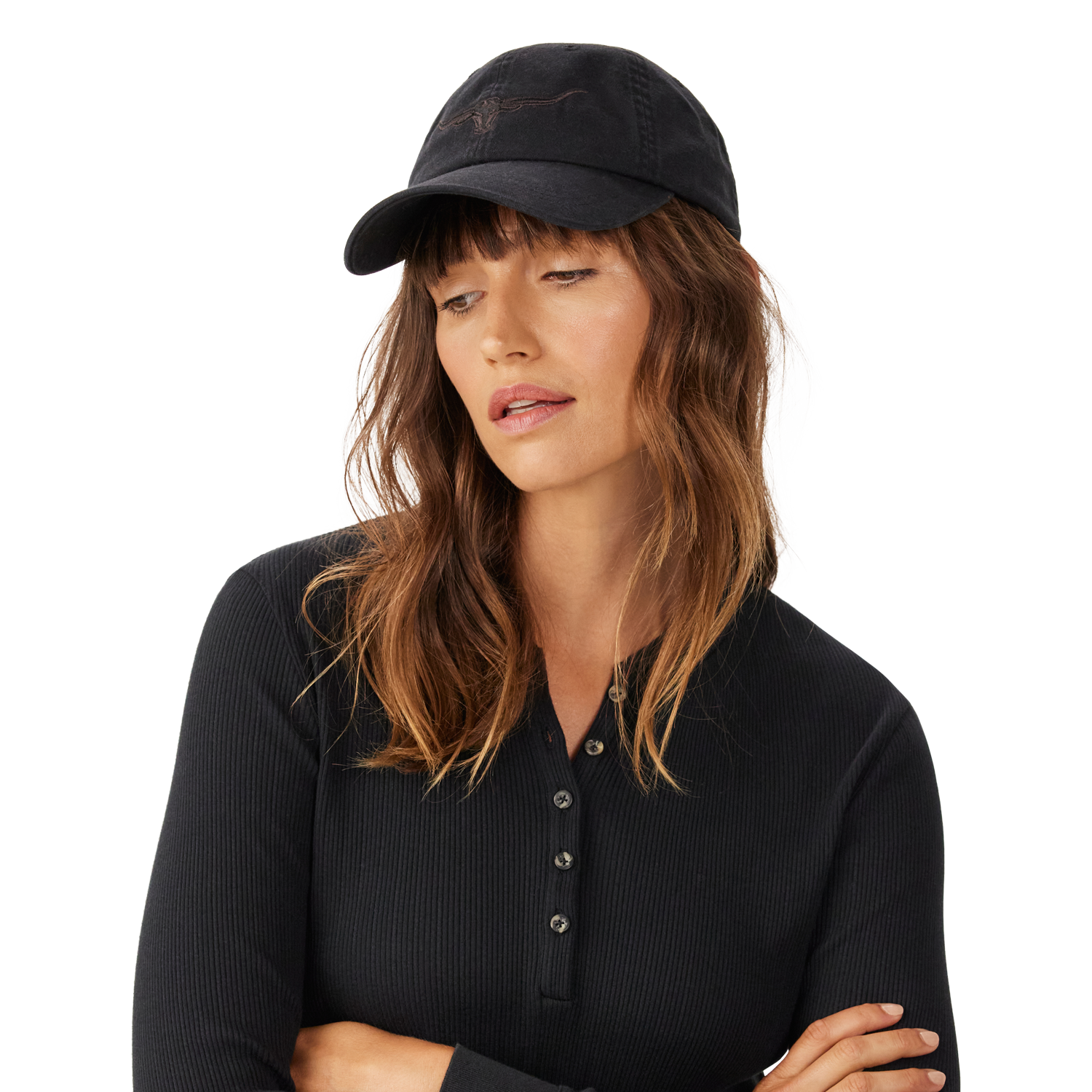 R.M. Williams Longhorn Twill Cap Black Wash