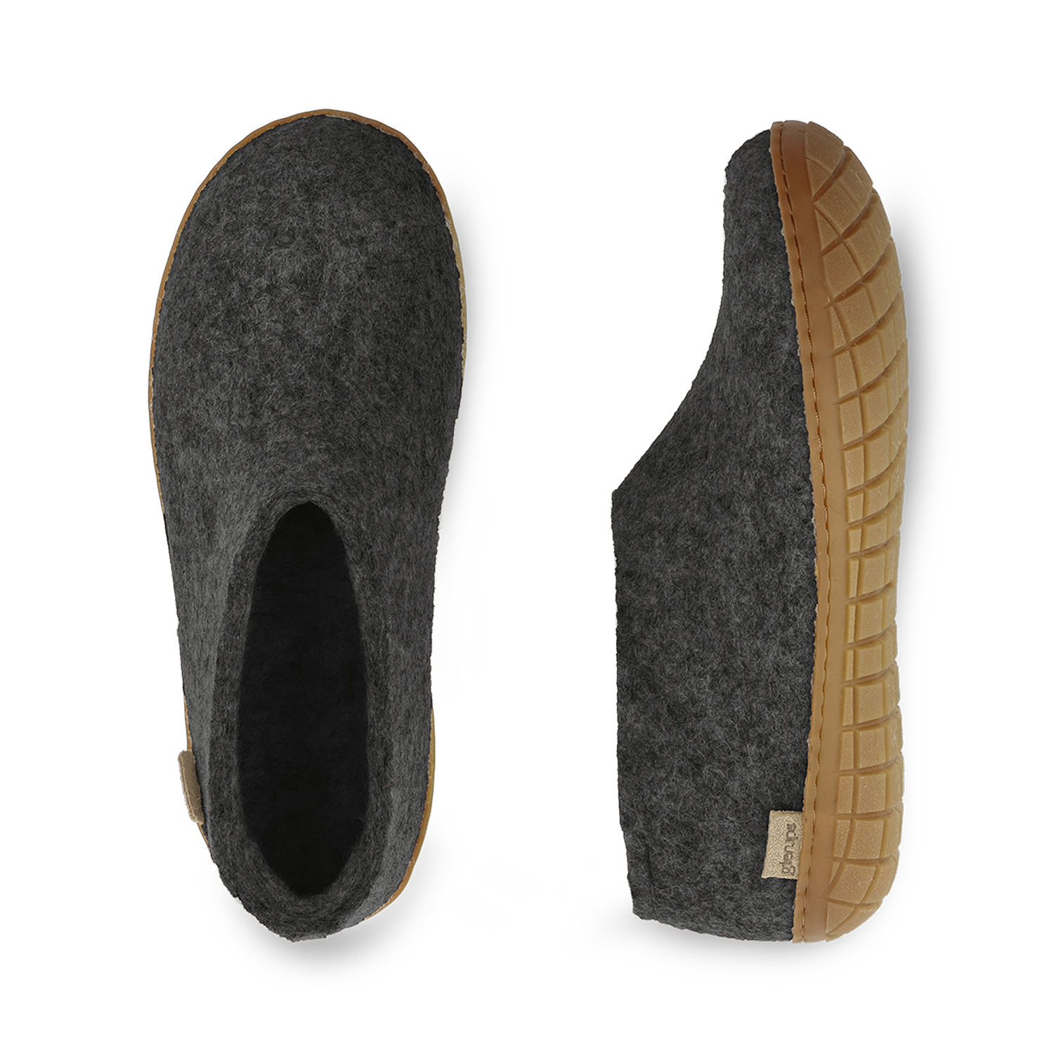 Chaussure Glerups semelle caoutchouc - Anthracite