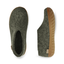 Glerups Shoe Forest Green - Rubber Sole