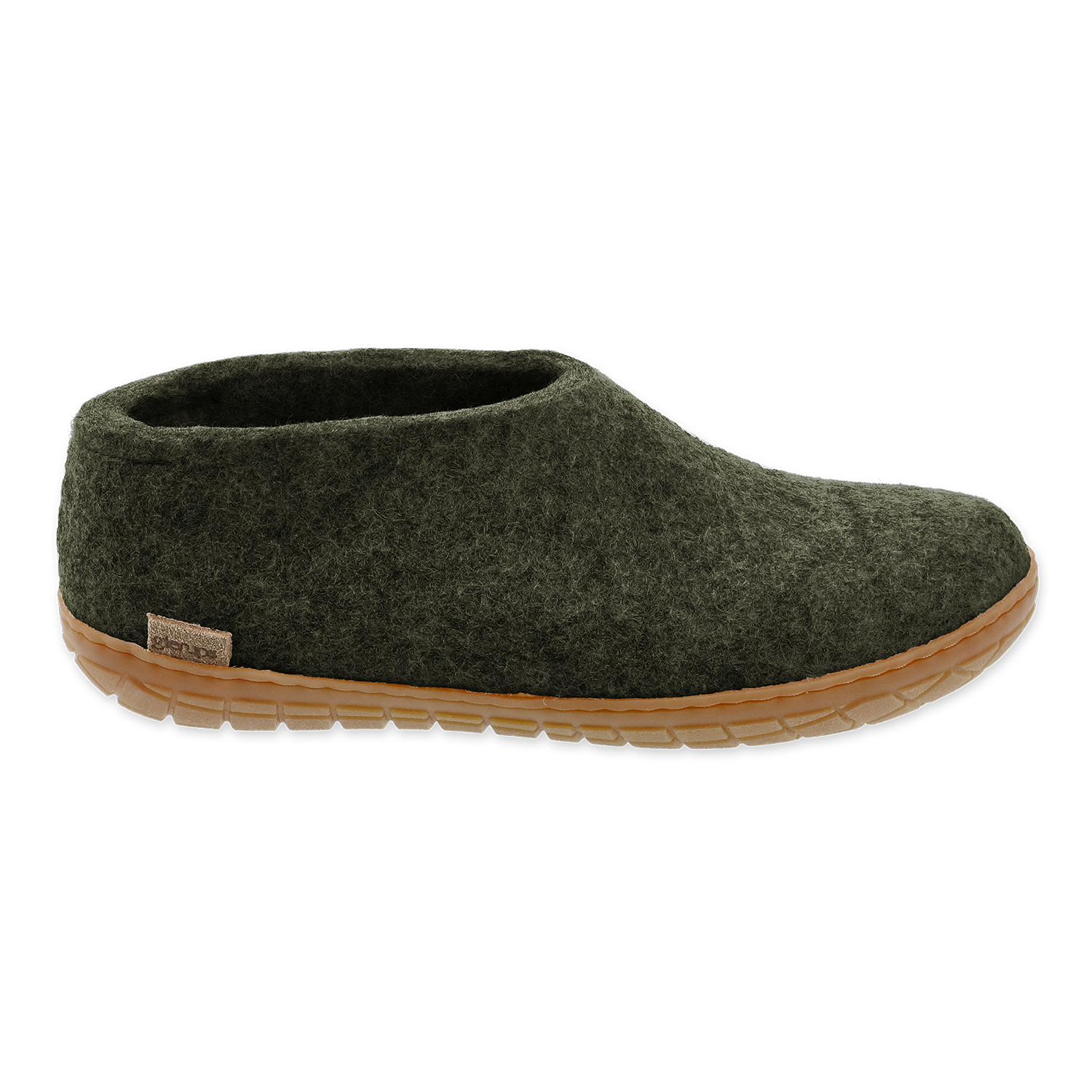 Glerups Shoe Forest Green - Rubber Sole