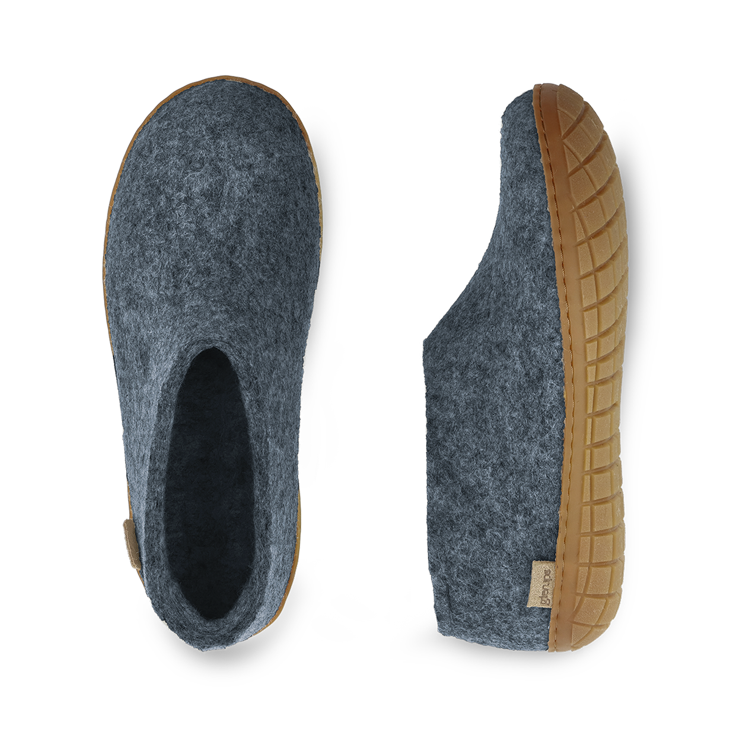 Glerups Shoe Denim - Rubber Sole