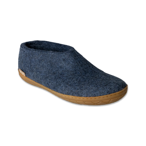 Shoe Rubber Sole Denim - Glerups Canada Blue Shoe Slipper