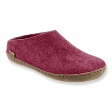 Glerups Slip-on Cranberry - Leather Sole