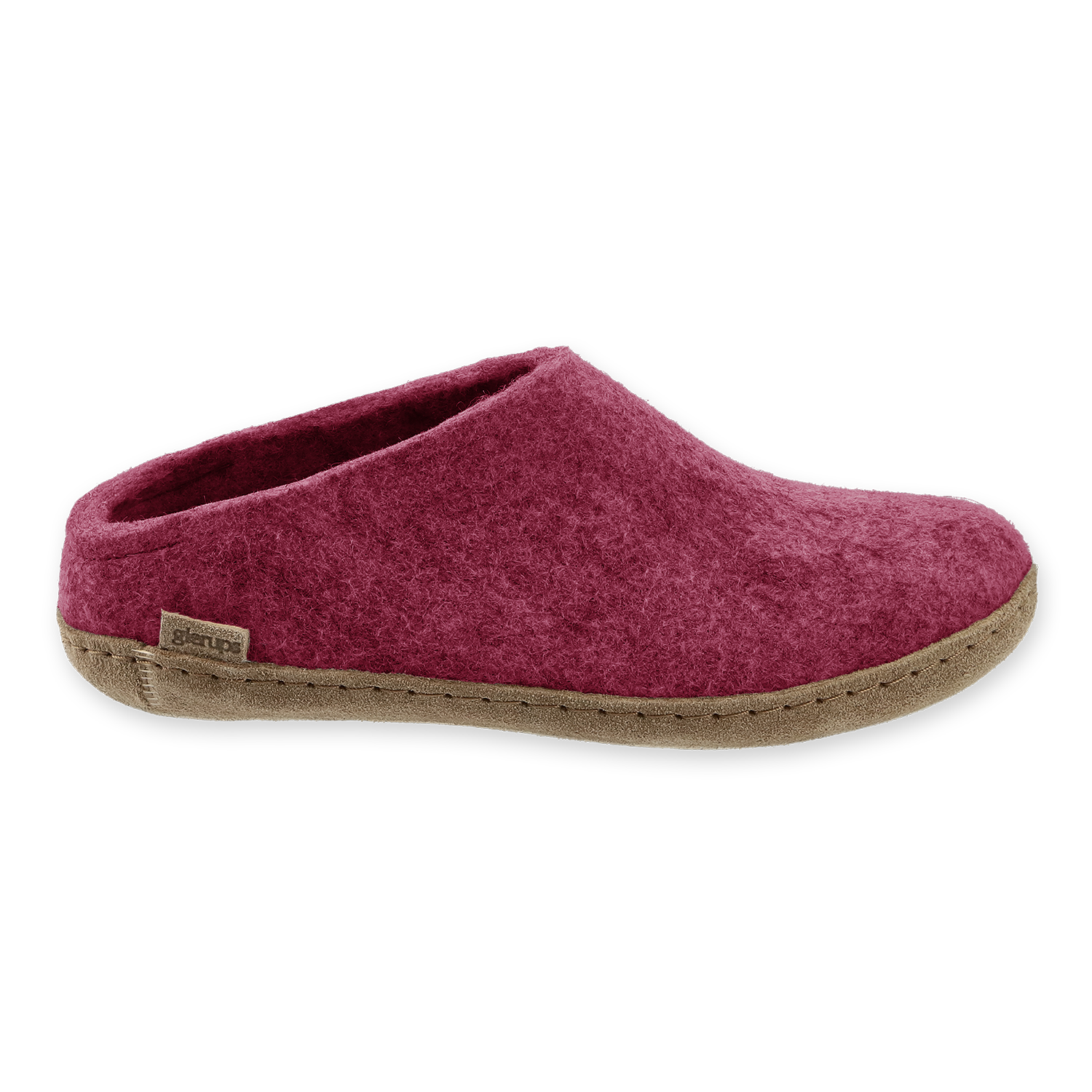 Glerups Slip-on Cranberry - Leather Sole