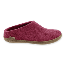 Glerups Slip-on Cranberry - Leather Sole