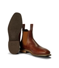 R.M. Williams Comfort Craftsman - Cuir gras Brun sellerie moyen