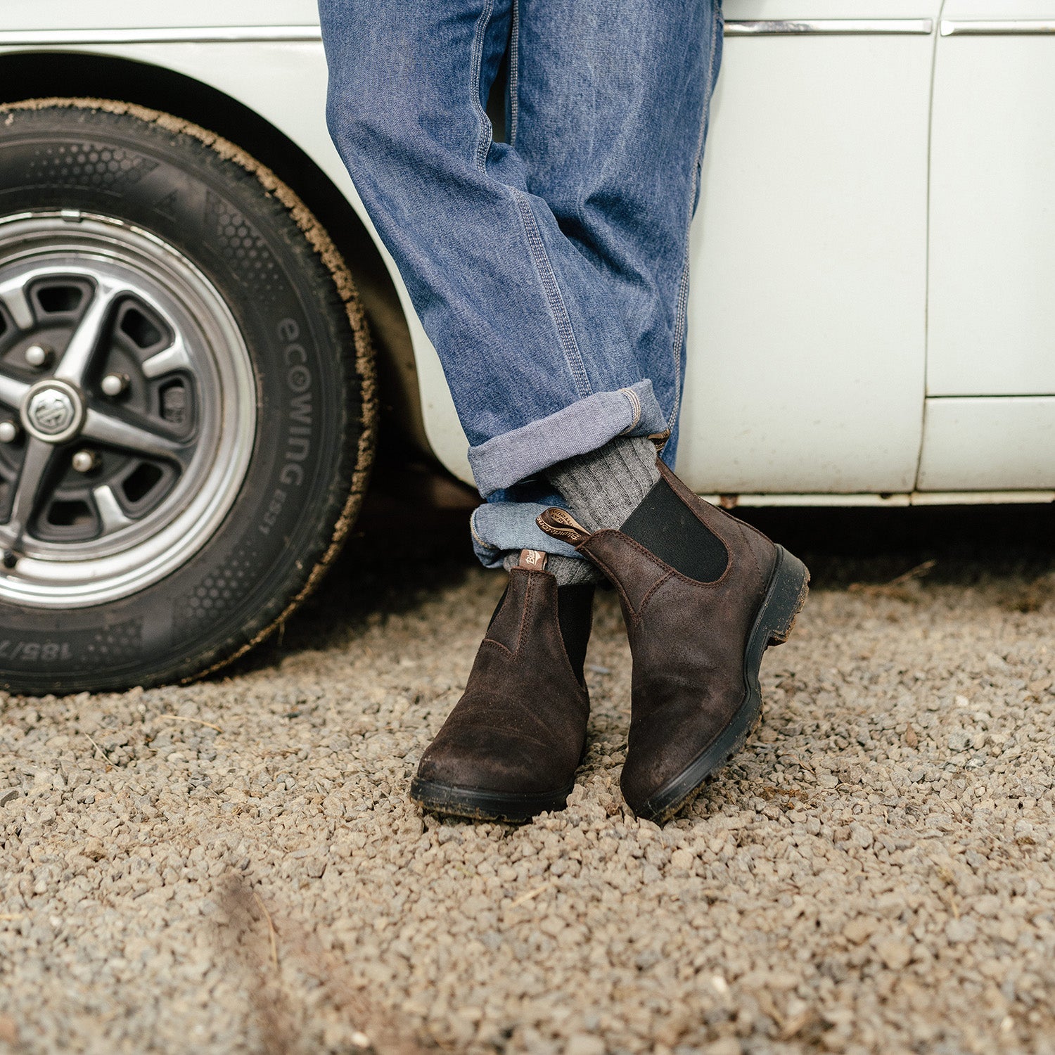 Blundstone Originales 2610 - Suède ciré Brun foncé