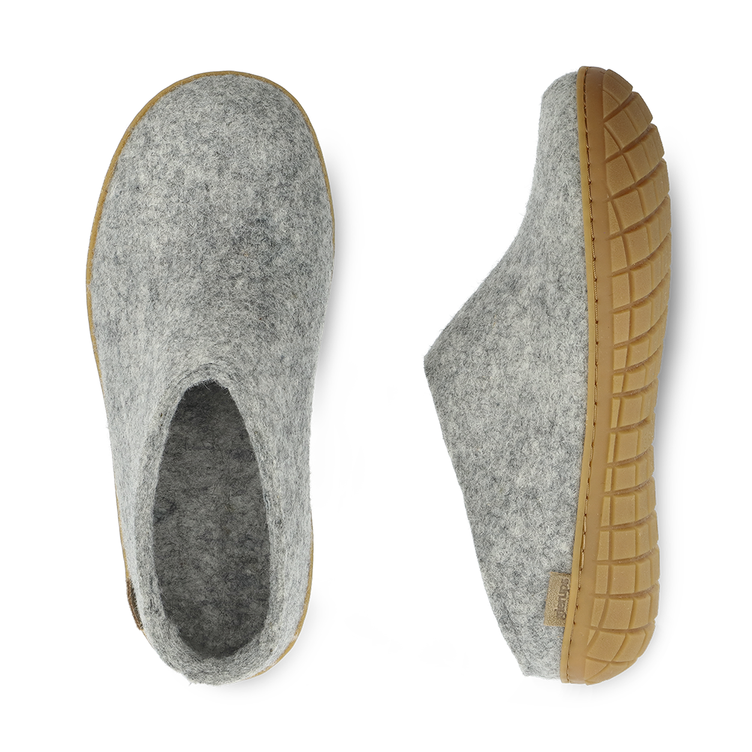 Glerups Slip-on Grey - Rubber Sole