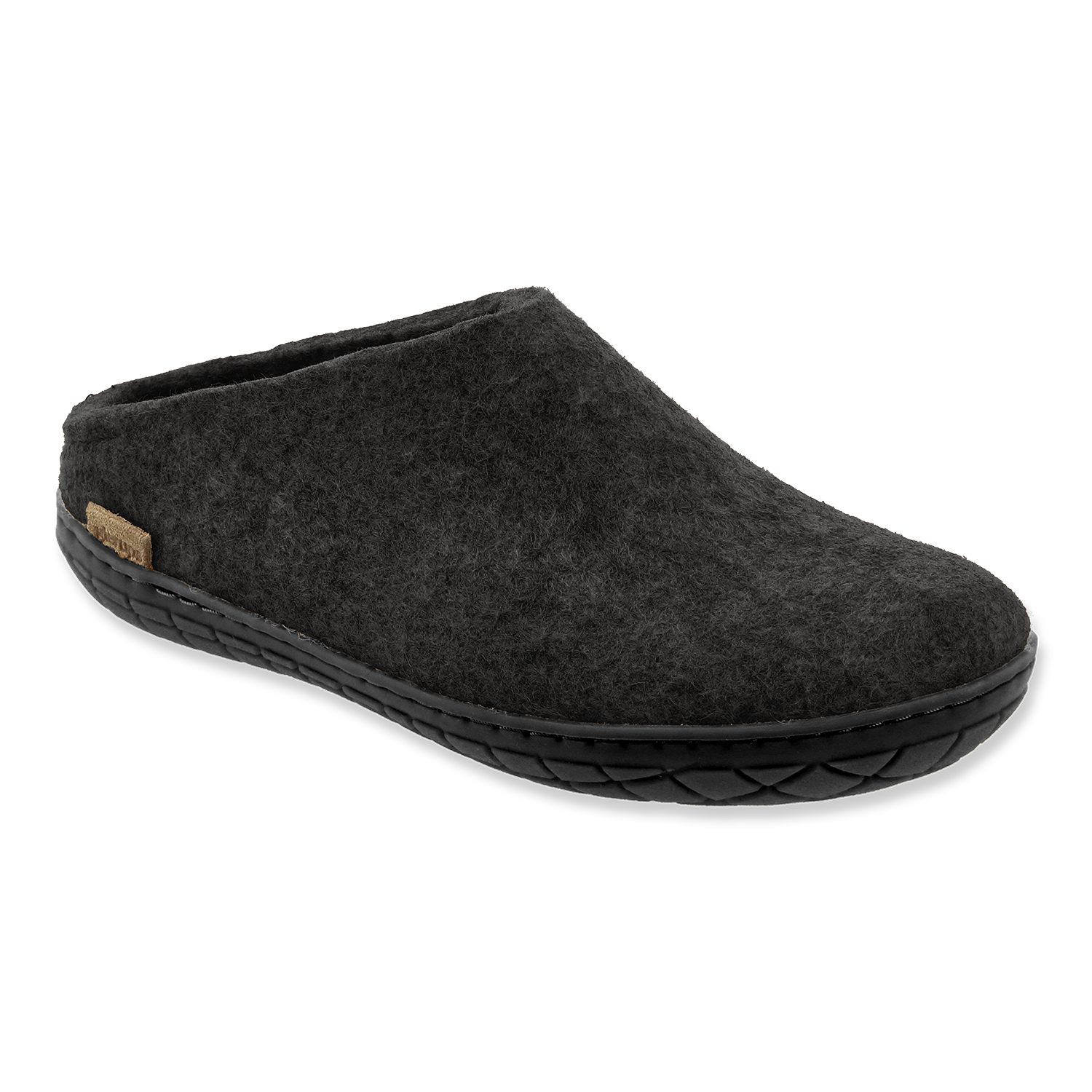 Glerups Slip-on Charcoal - Black Rubber Sole