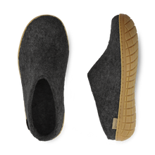 Glerups Slip-on Charcoal - Rubber Sole