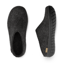 Glerups Slip-on Charcoal - Black Rubber Sole