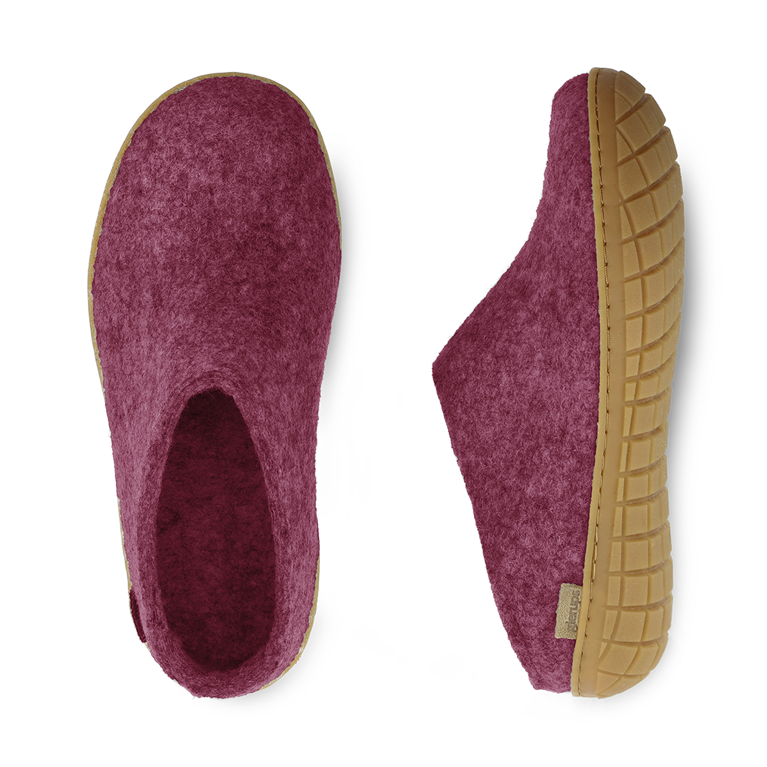 Glerups Slip-on Cranberry - Rubber Sole