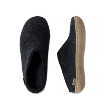 Glerups Slip-on Charcoal - Leather Sole