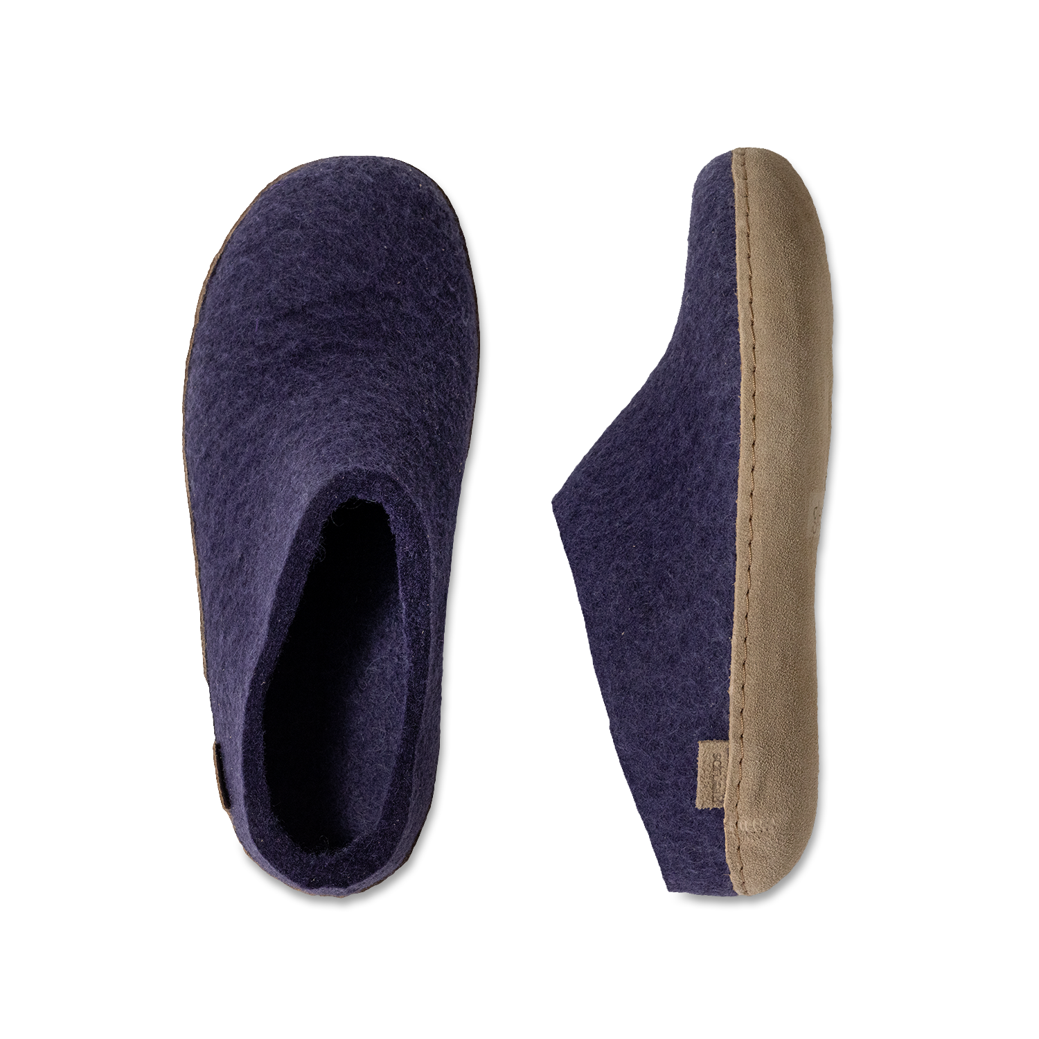 Glerups Slip-on Purple - Leather Sole